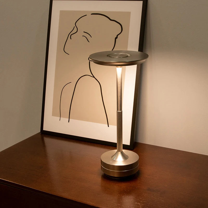 Draadloze Oplaadbare Stijlvolle Touchlamp voor Sfeerverlichting