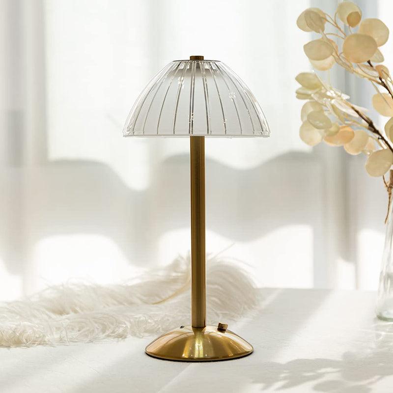 Draadloze Vintage Tafellamp met Aanraakbediening en USB-oplaadbare Batterij