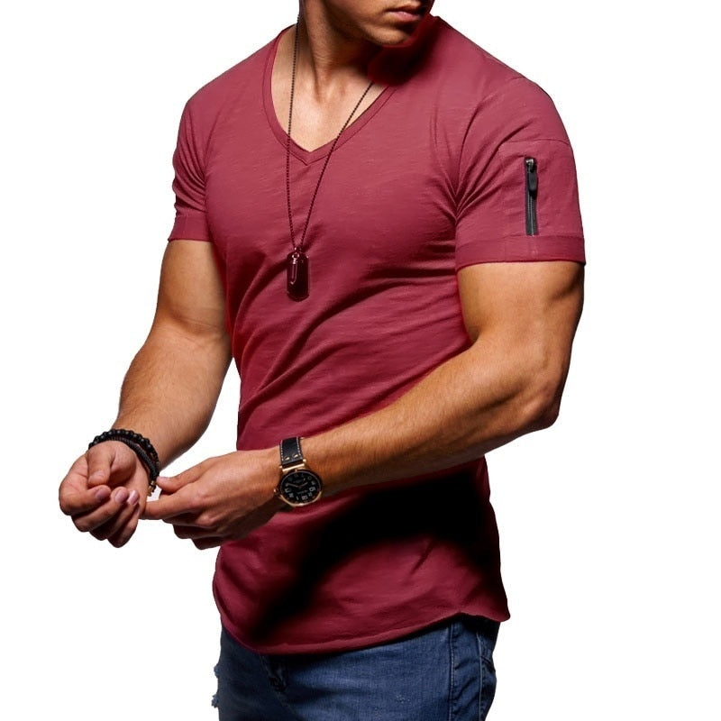 Ademend Comfortabel Fitness T-shirt voor Mannen