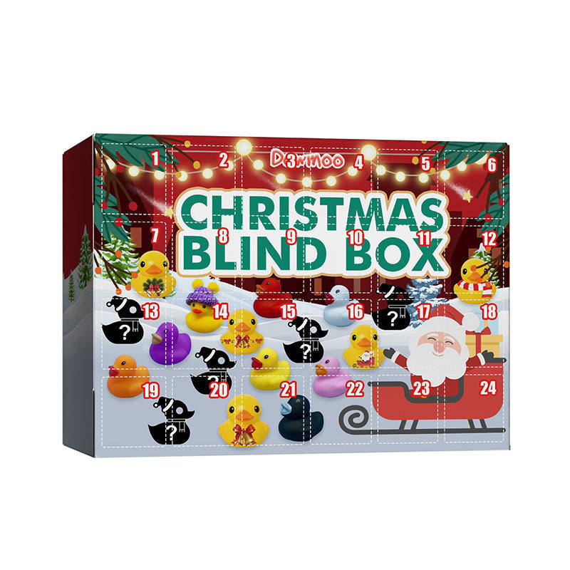 Kerst Blind Box met Mini Badeendjes – Speelset voor Bad & Cadeau