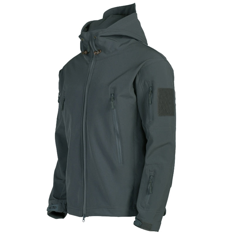 Heren Outdoor Softshell Jas – Tactisch Ontwerp met Capuchon
