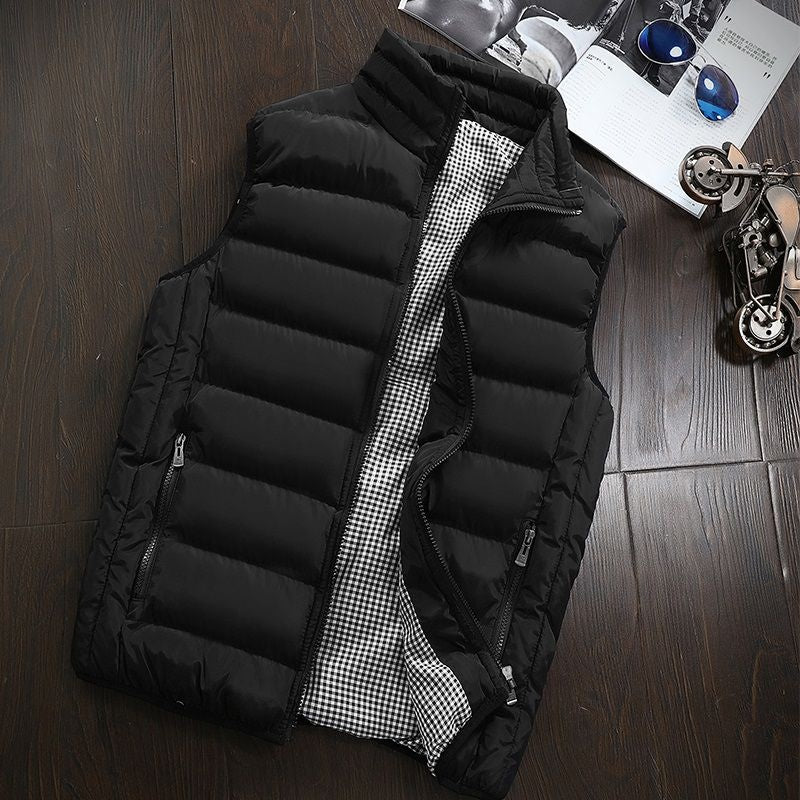 Heren Gewatteerde Bodywarmer – Licht & Comfortabel Mouwloos Vest