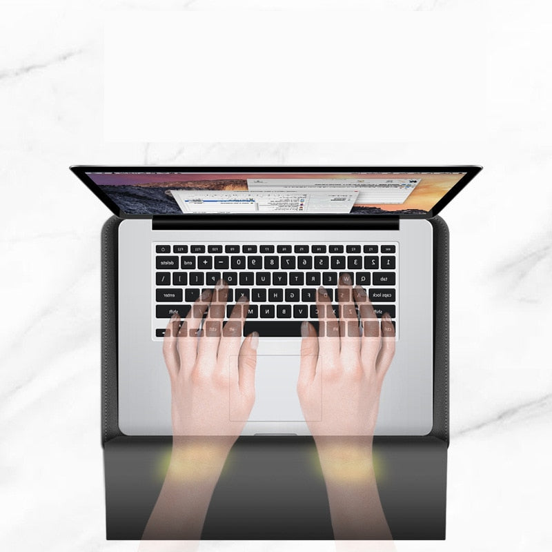 3-in-1 Waterdichte Laptop Sleeve Case met Polssteun en Standaard