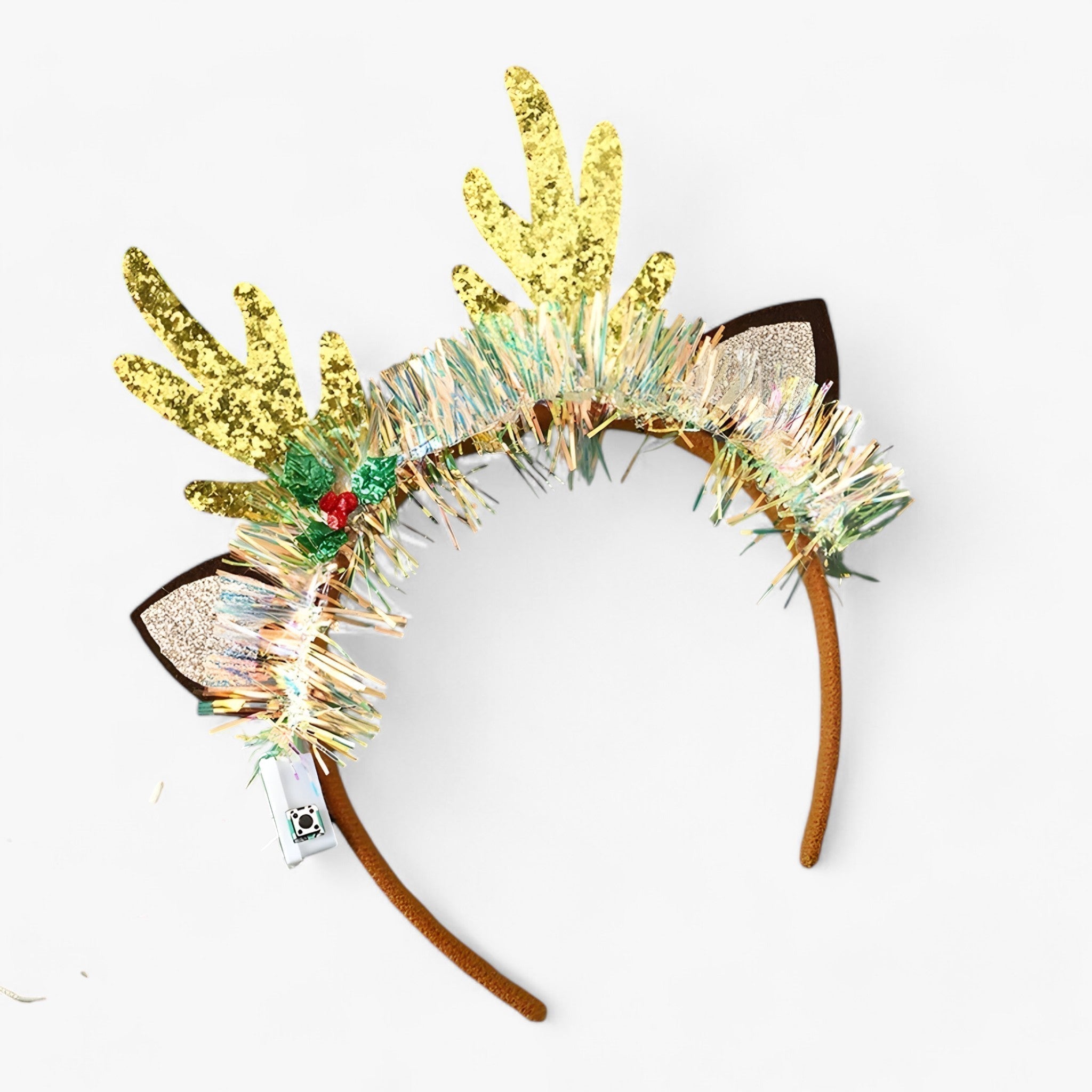 Kerst Haarband – Feestelijke Hoofdband met Rendiergewei & Decoraties