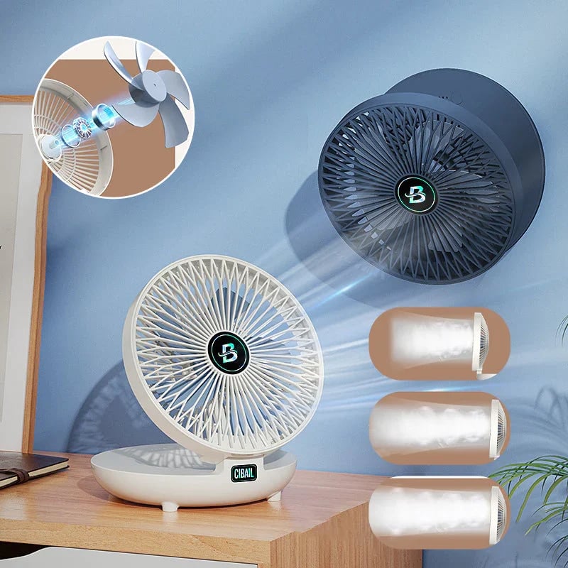 Elegante Draagbare Ventilator | Stijlvolle, Opvouwbare Ventilator voor Comfort
