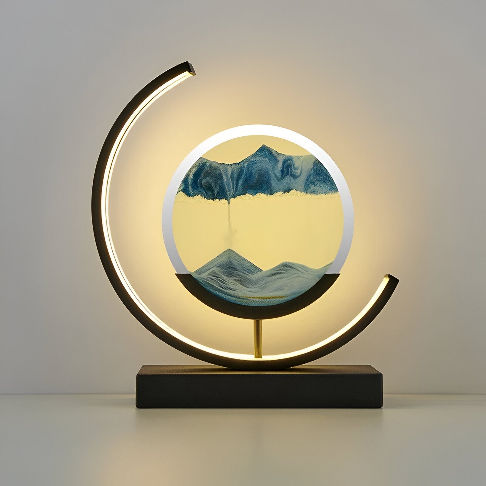 LED Zandloperlamp – Moderne Decoratieve Tafellamp met Zandkunst