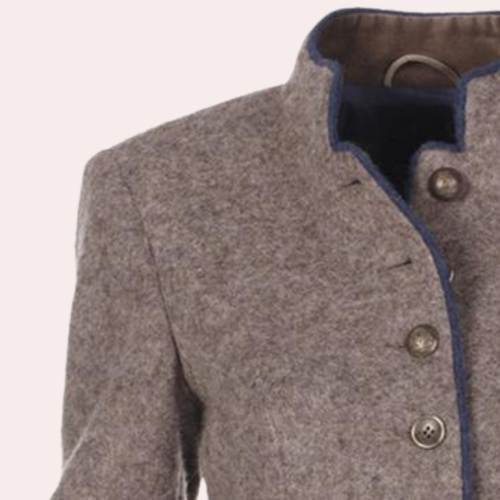 Getailleerde Damesblazer met Knopen en Klassieke Pasvorm