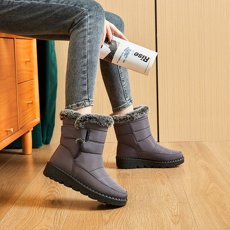 Dames winterboots – Warme korte laarzen met zachte voering