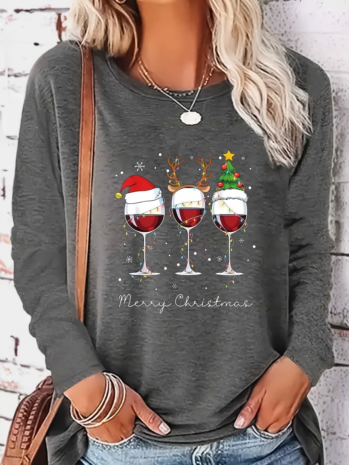 Dames Kerst Sweater – Comfortabele Trui met Feestelijke Print