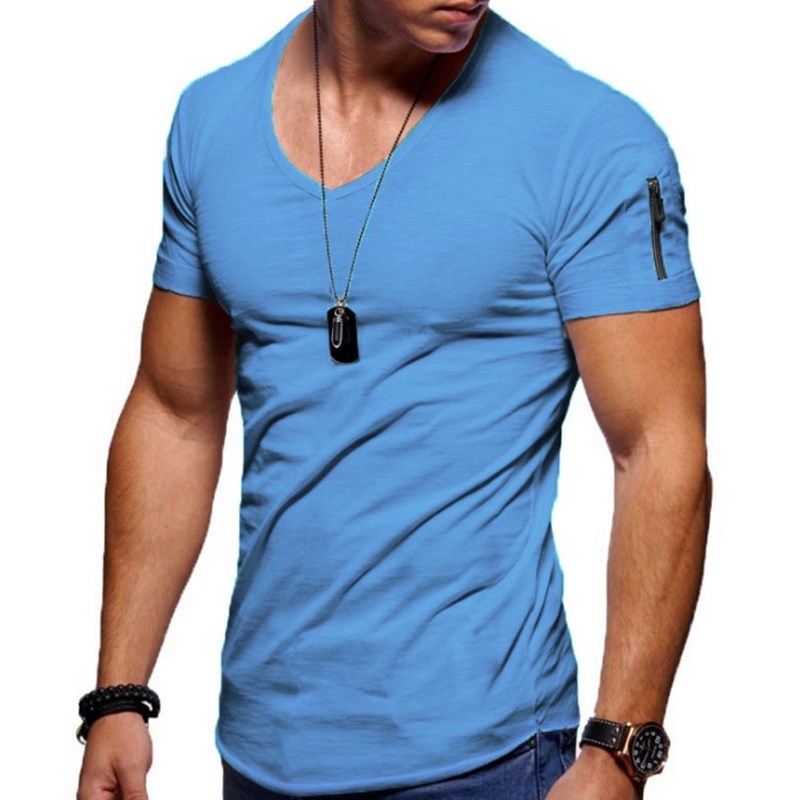 Ademend Comfortabel Fitness T-shirt voor Mannen