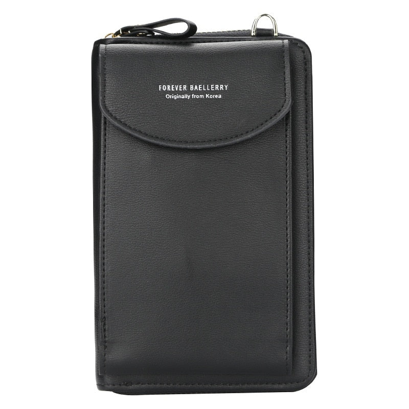 Elegante en Ruime Crossbody Handtas met Ritsvakken