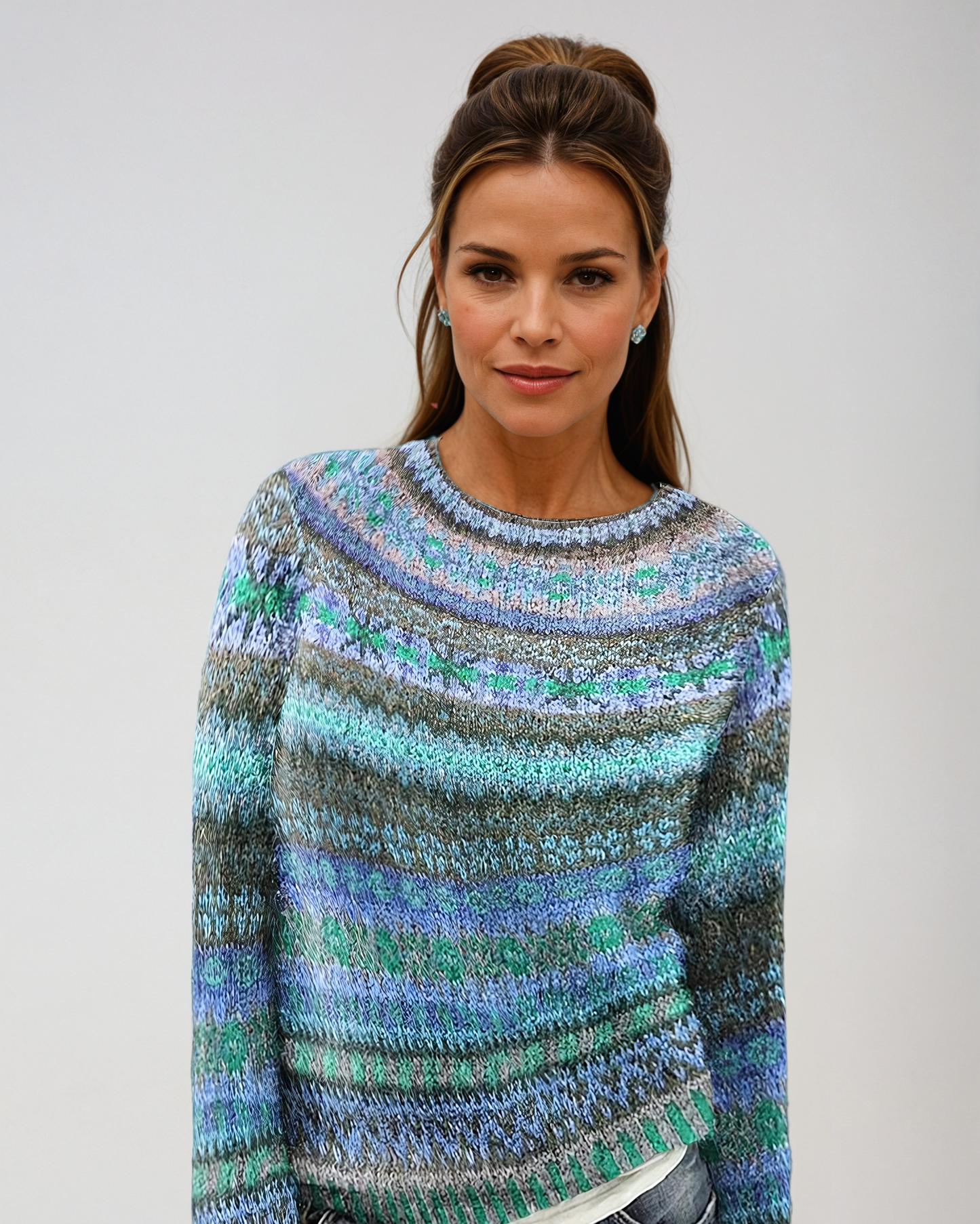 Vintage Design Trui met Unieke Stijl en Comfort
