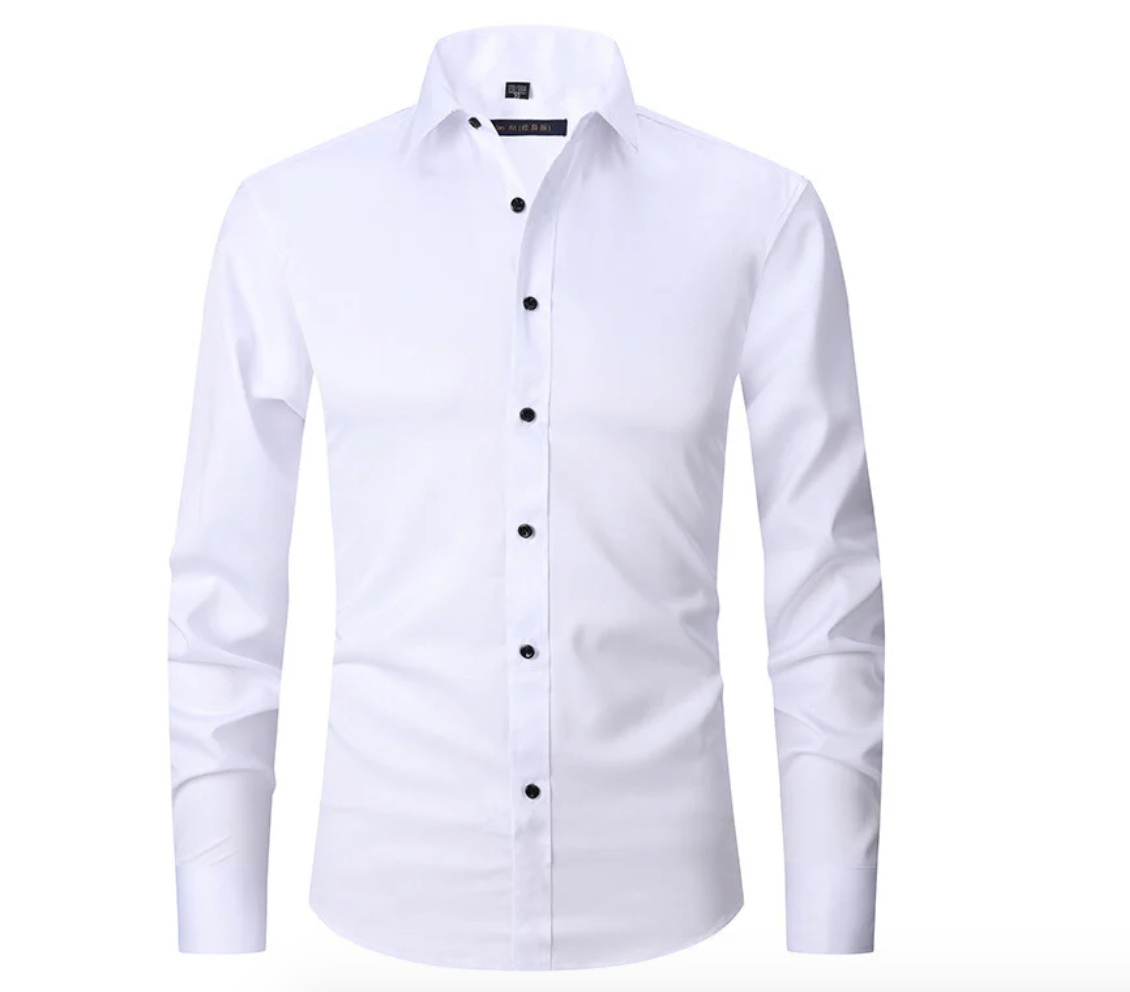 Heren Stretch Overhemd – Slim Fit Shirt met Comfortabele Pasvorm