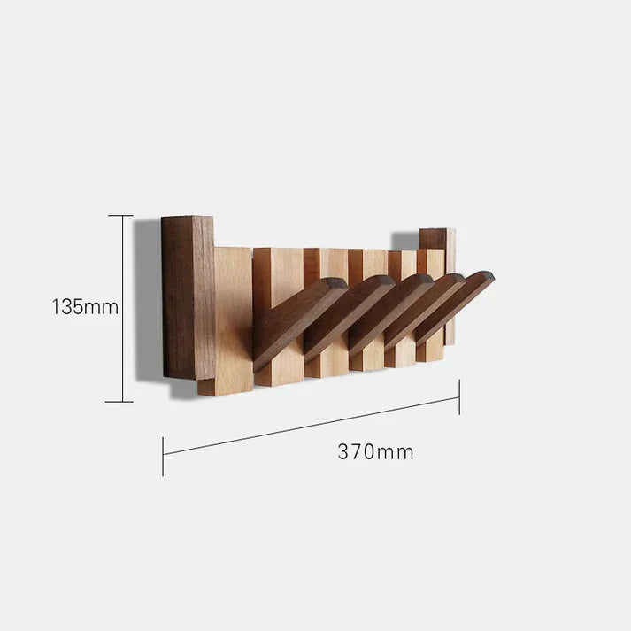 PianoWood Kapstok – Stijlvolle en Ruimtebesparende Houten Kapstok voor Jassen en Accessoires-mezamstore.nl