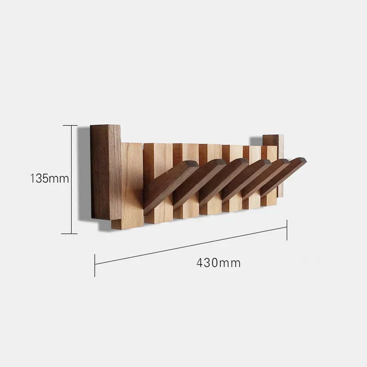 PianoWood Kapstok – Stijlvolle en Ruimtebesparende Houten Kapstok voor Jassen en Accessoires-mezamstore.nl