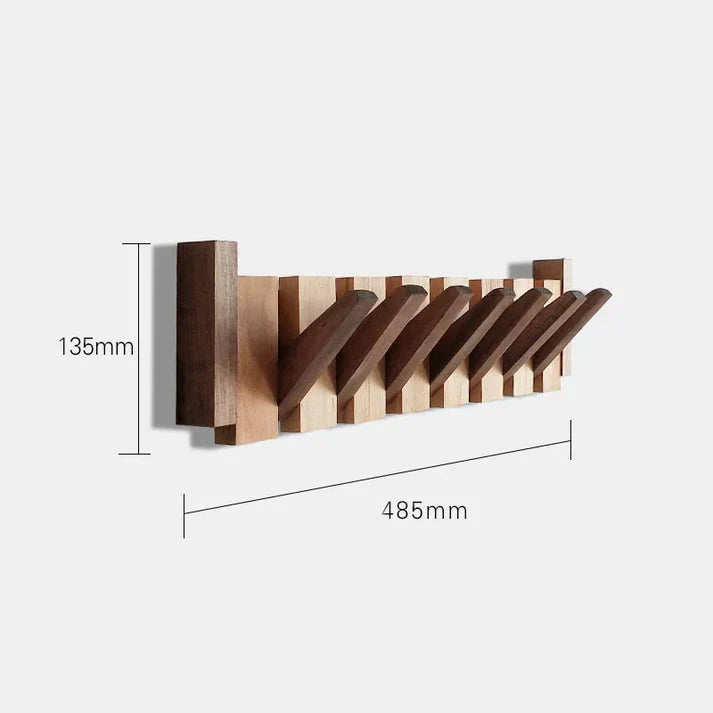 PianoWood Kapstok – Stijlvolle en Ruimtebesparende Houten Kapstok voor Jassen en Accessoires-mezamstore.nl