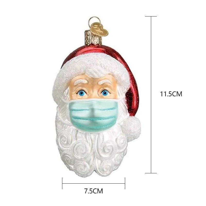 Kerst Ornament Santa met Masker – Boomdecoratie 2020 Design