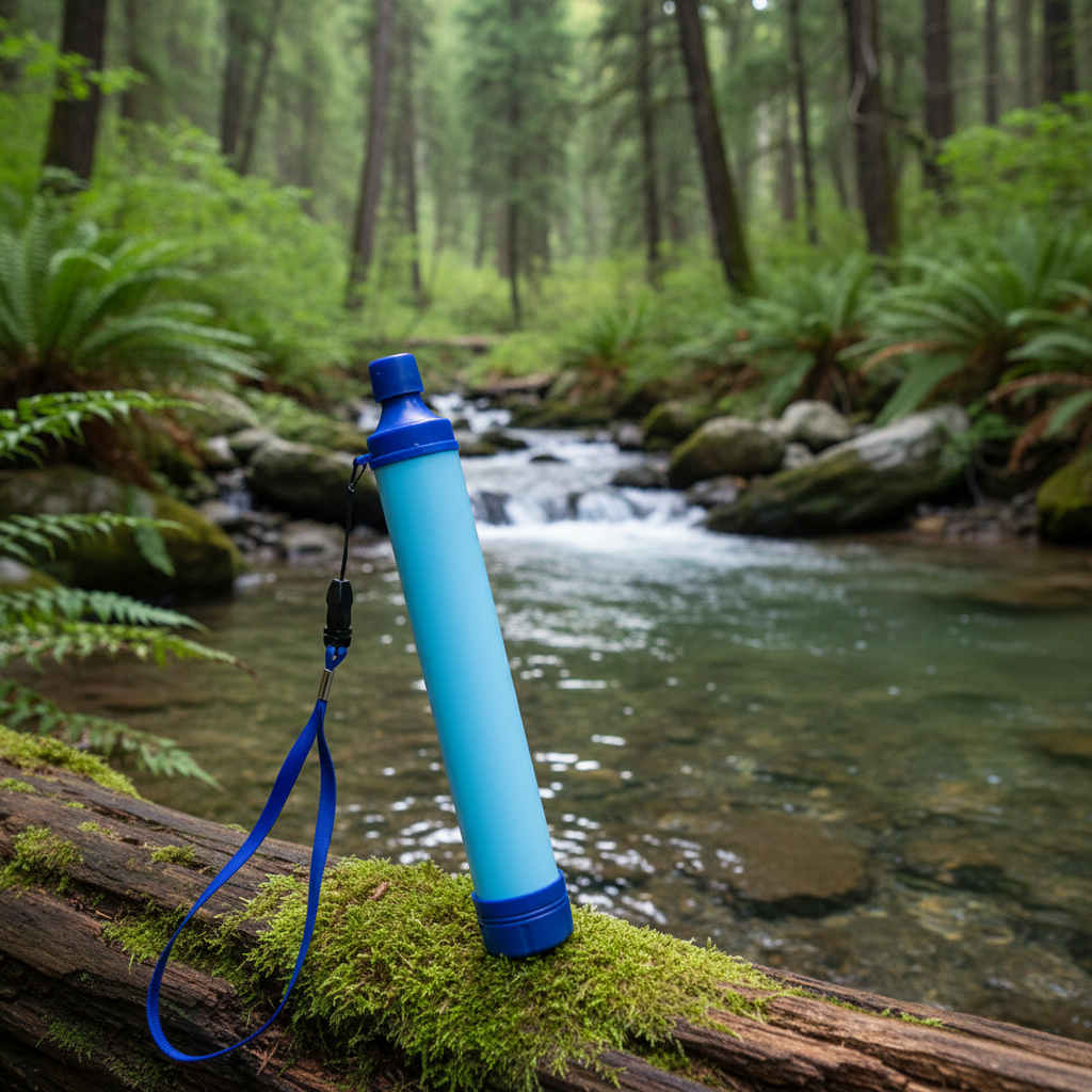 Draagbare Waterfilter voor Noodsituaties en Outdoor Avonturen