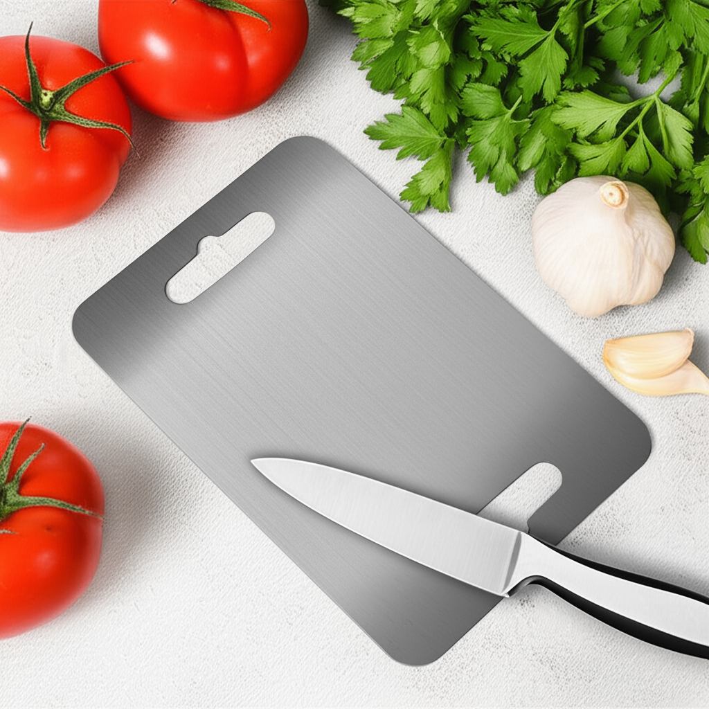 Titanium Snijplank - Antibacterieel, BPA-vrij en Duurzaam