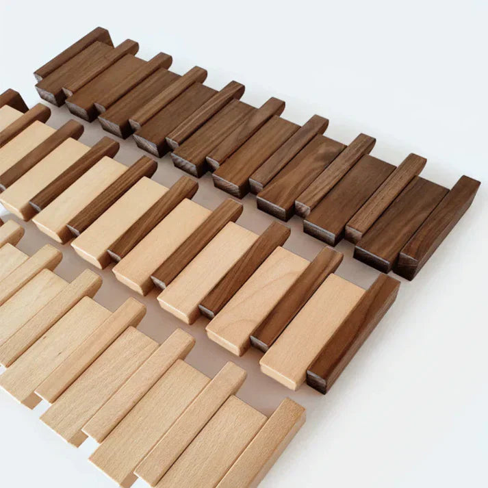 PianoWood Kapstok – Stijlvolle en Ruimtebesparende Houten Kapstok voor Jassen en Accessoires-mezamstore.nl