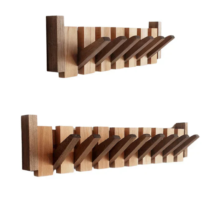 PianoWood Kapstok – Stijlvolle en Ruimtebesparende Houten Kapstok voor Jassen en Accessoires-mezamstore.nl