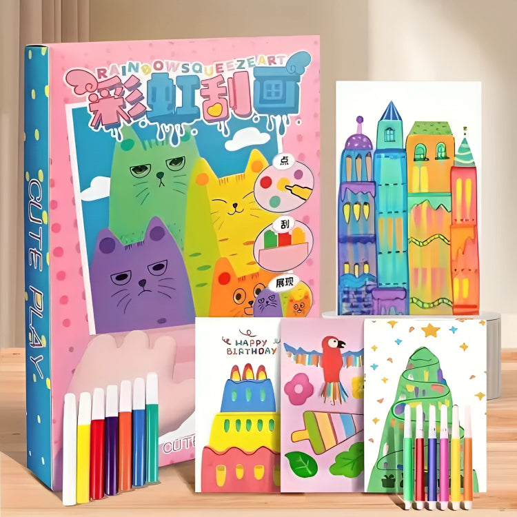 Kinder Krastekeningen Set met Kleurplaten & Creatieve Motieven