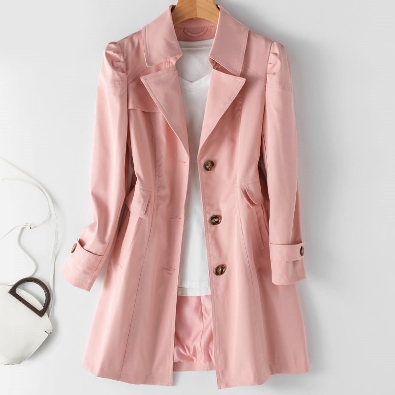 Dames Trenchcoat – Tijdloos, Lichtgewicht & Stijlvol voor Elke Gelegenheid