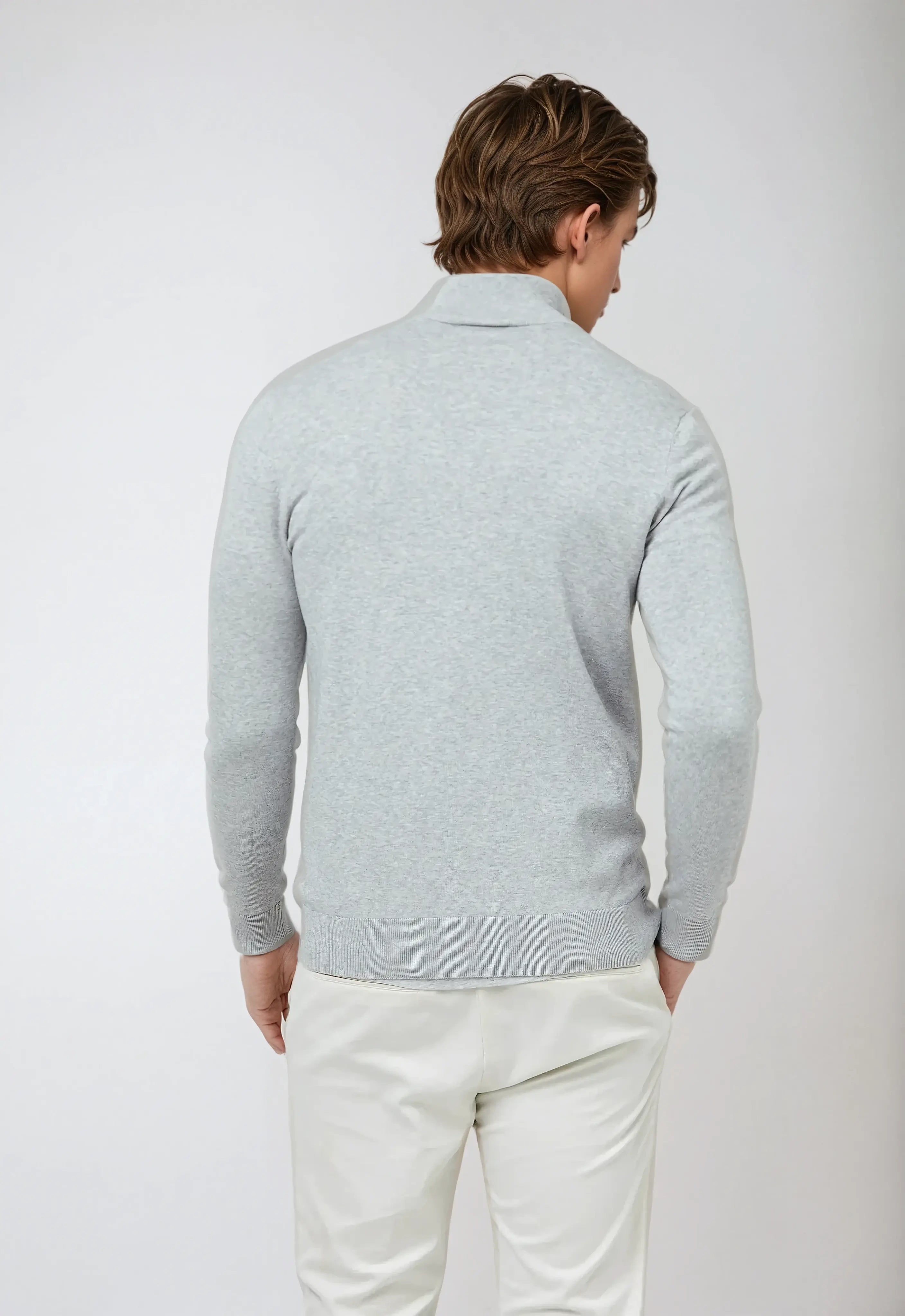 Stijlvolle Half-Zip Herentrui – Comfortabele Casual Sweater