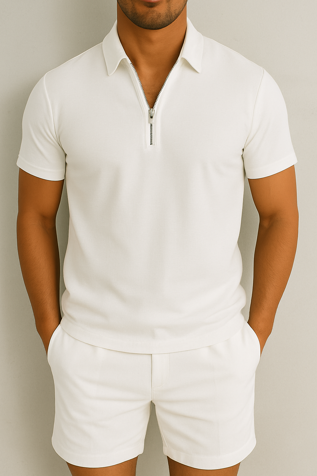 Zomerset Heren Polo en Short in Regular Fit