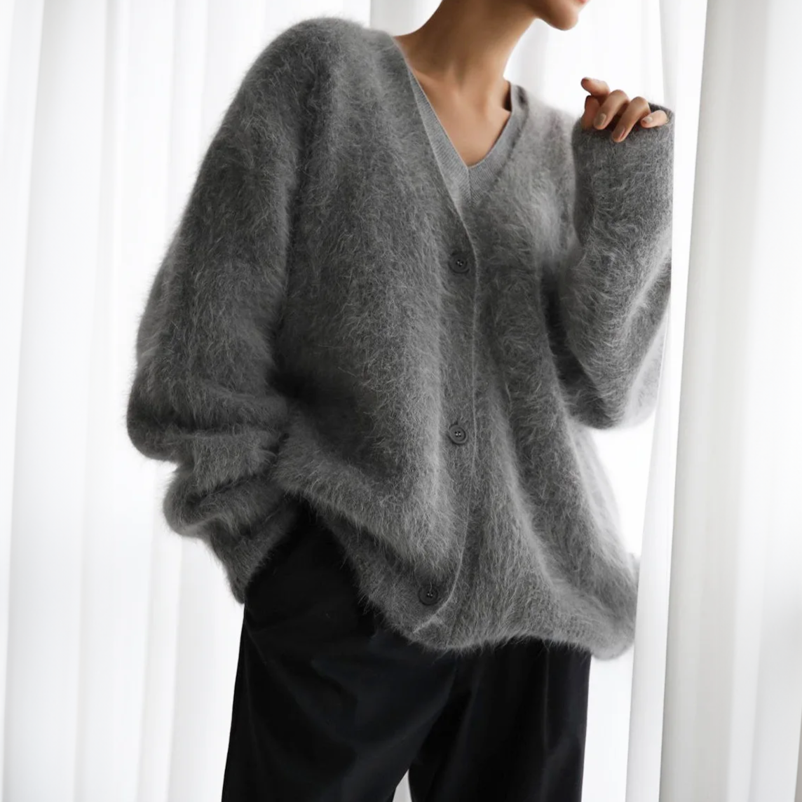 Dames Oversized Gebreid Vest – Zacht, Warm en Luxe