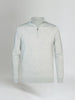 Lichtgrijze Half Zip Sweater Heren – Comfort en Stijl