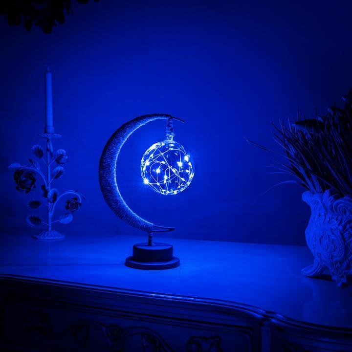Decoratieve Maanlamp met Hangende Lichtbol – Sfeervolle Tafellamp