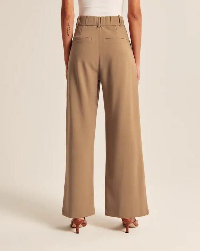 Icy Tailored Lichtgewicht Broek met Wijde Pijpen