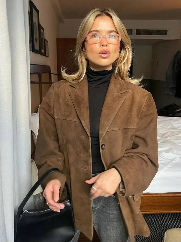 Elegante Damesjas voor de Herfst met Getailleerde Pasvorm