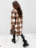Lange Dames Jas Oversized Geruit – Warme Winterjas in 4 Kleuren