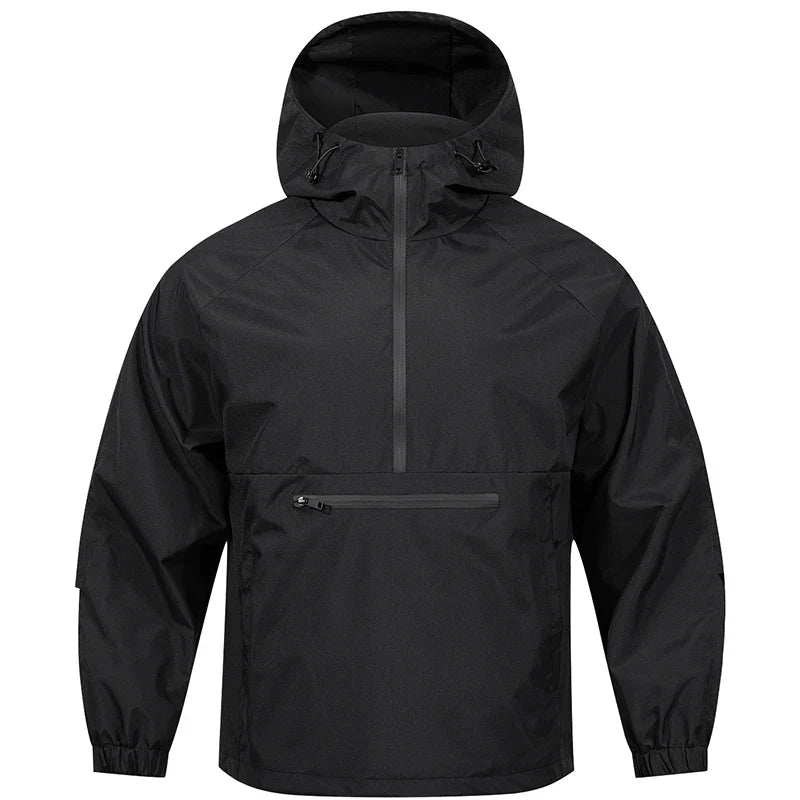 Heren Anorak Jas – Winddichte Softshell Windbreaker met Capuchon