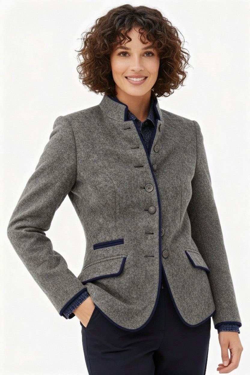 Dames Blazer – Elegante Getailleerde Jas met Klassieke Look