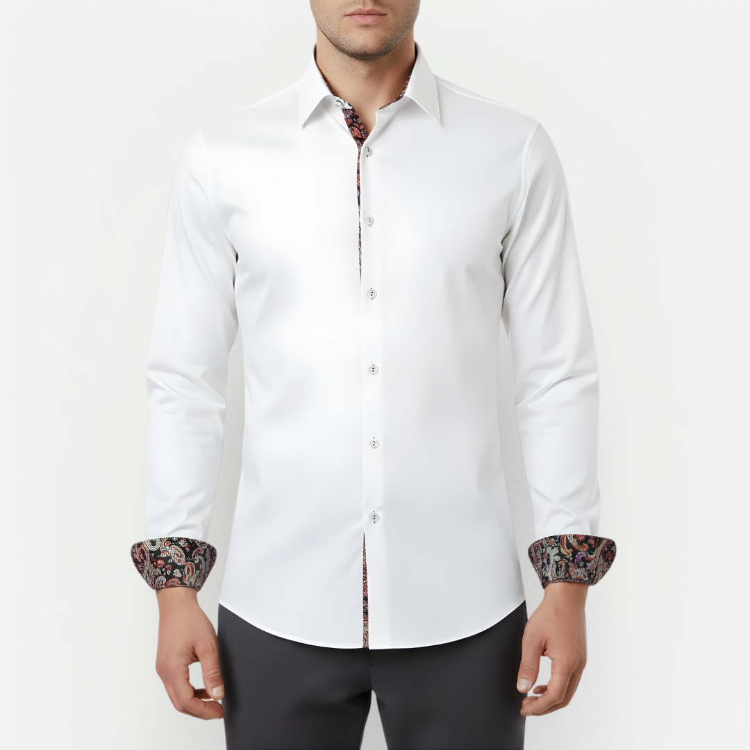 Heren Overhemd Paisley Print – Elegant & Modern