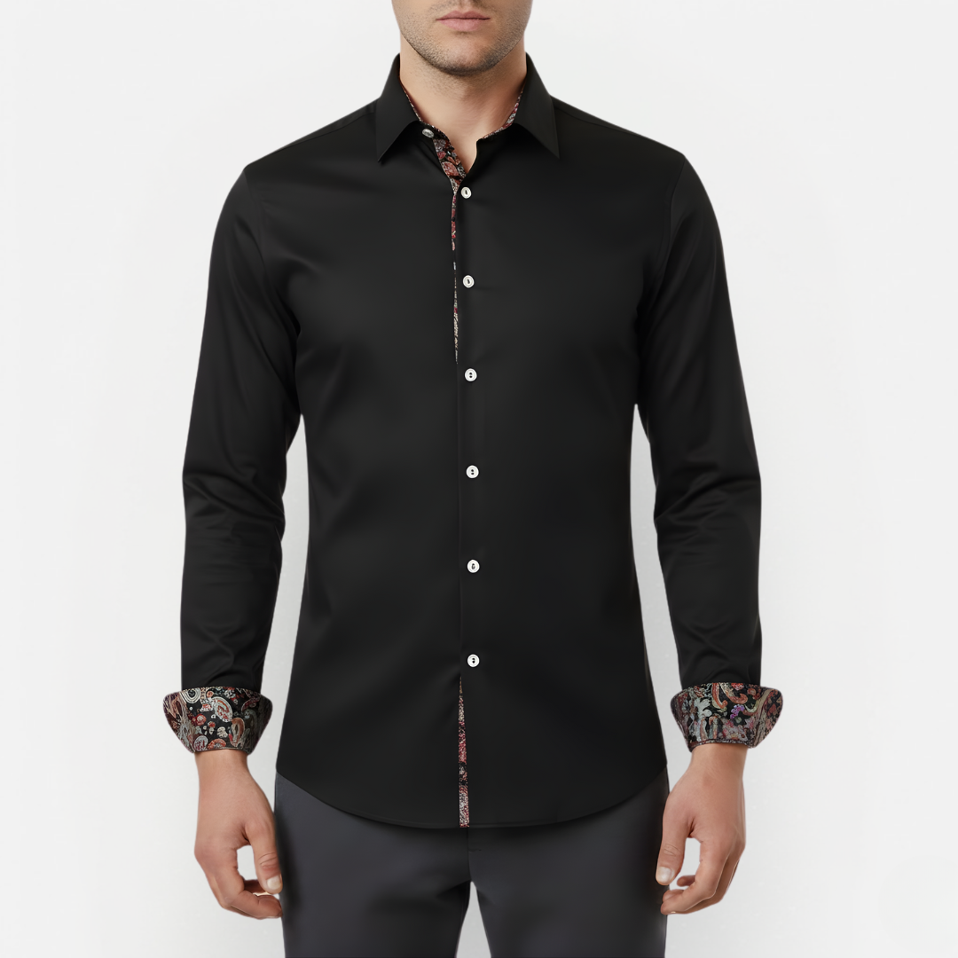 Heren Overhemd Paisley Print – Elegant & Modern