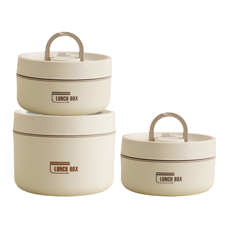 Meerlagige geïsoleerde lunchbox met draagtas – Lekvrij, roestvrij staal, houdt eten urenlang warm of koud, ideaal voor school, werk en onderweg