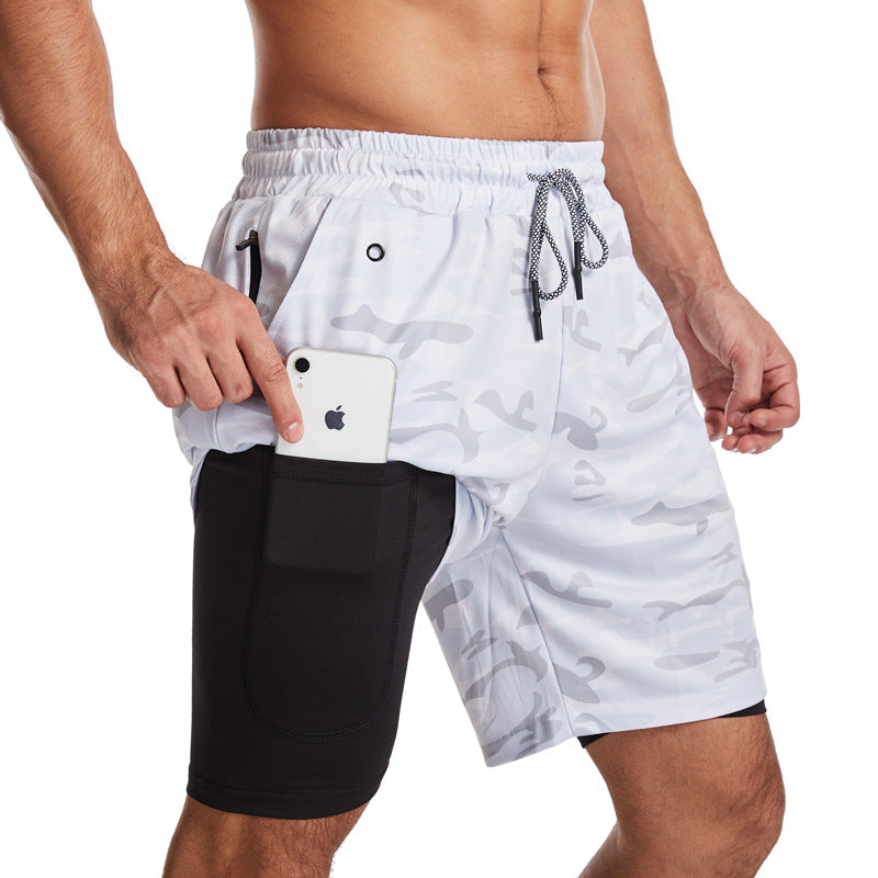 Heren Zwemshort Sportief met Ritszakken en Compressievoering