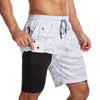 Heren Zwemshort Sportief met Ritszakken en Compressievoering