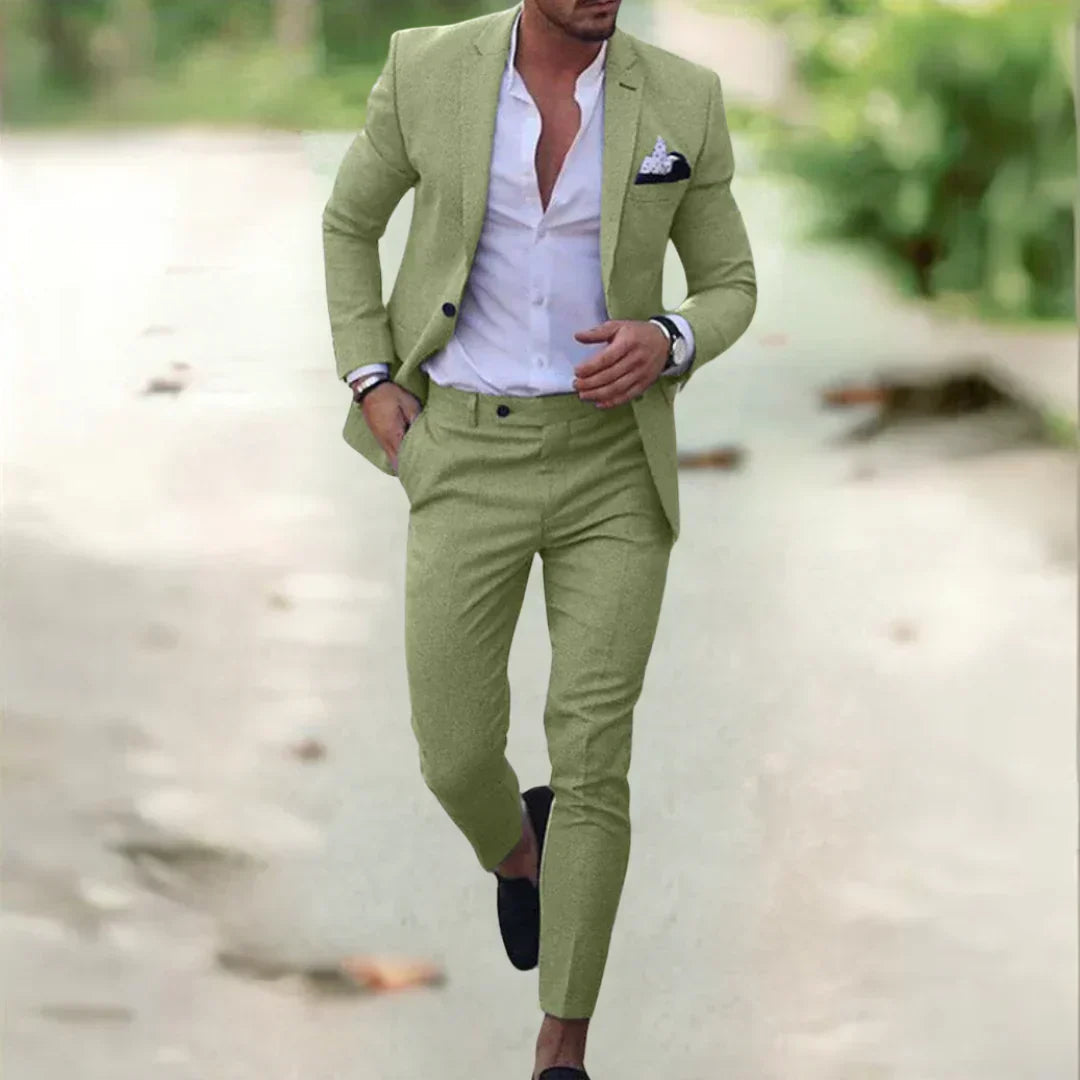 Herenset Slim Fit Pak – Moderne Blazer & Broek voor Stijlvolle Looks