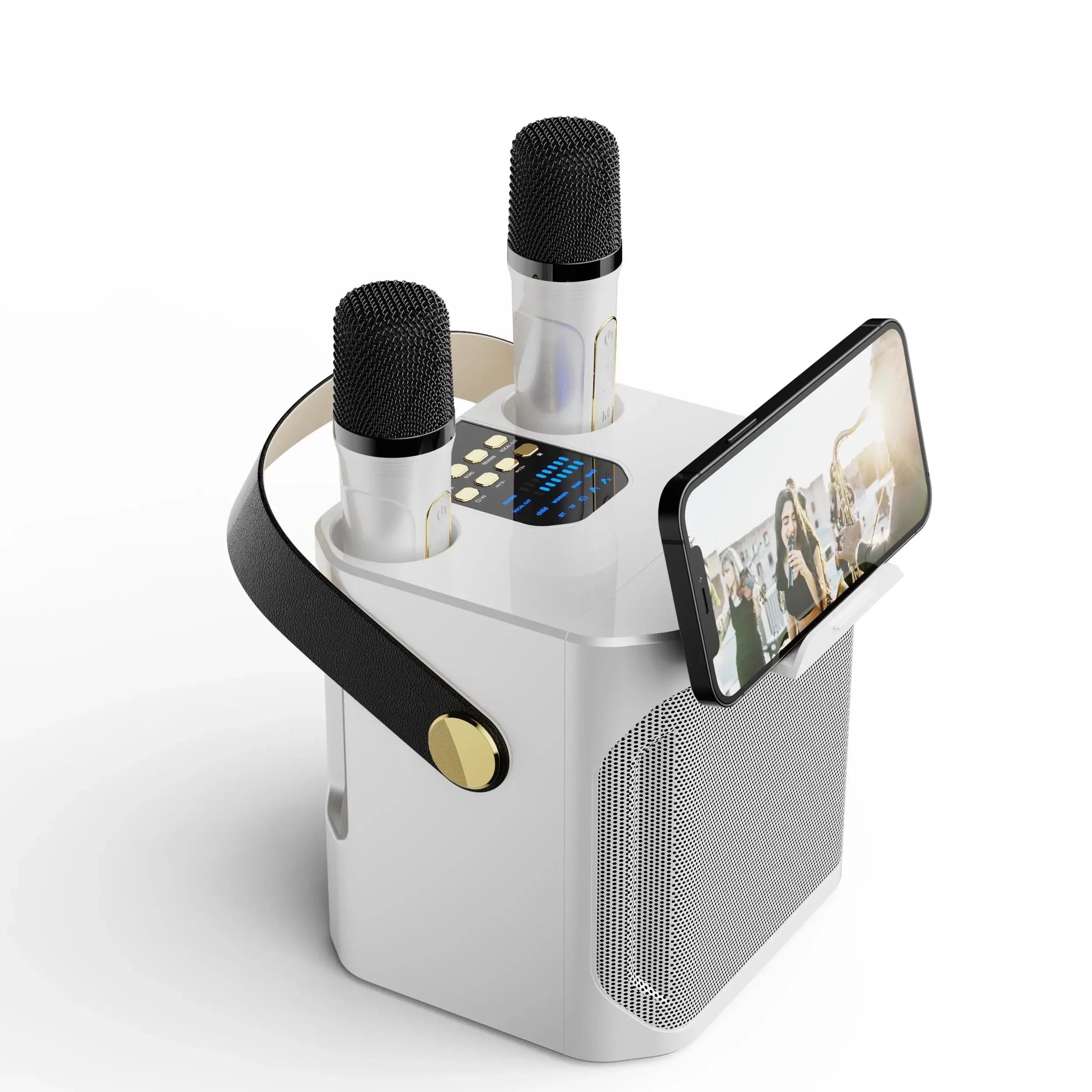 Draagbare Karaoke Bluetooth Luidspreker met 360° Surround en Subwoofer