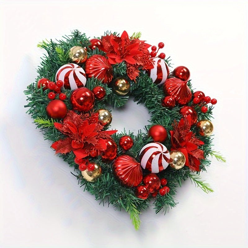 FestiveGreet Kerstkrans – Feestelijke Kerstdecoratie voor Je Voordeur-mezamstore.nl