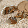 Orthopedische Sandalen met Slangenprint en Comfortzool