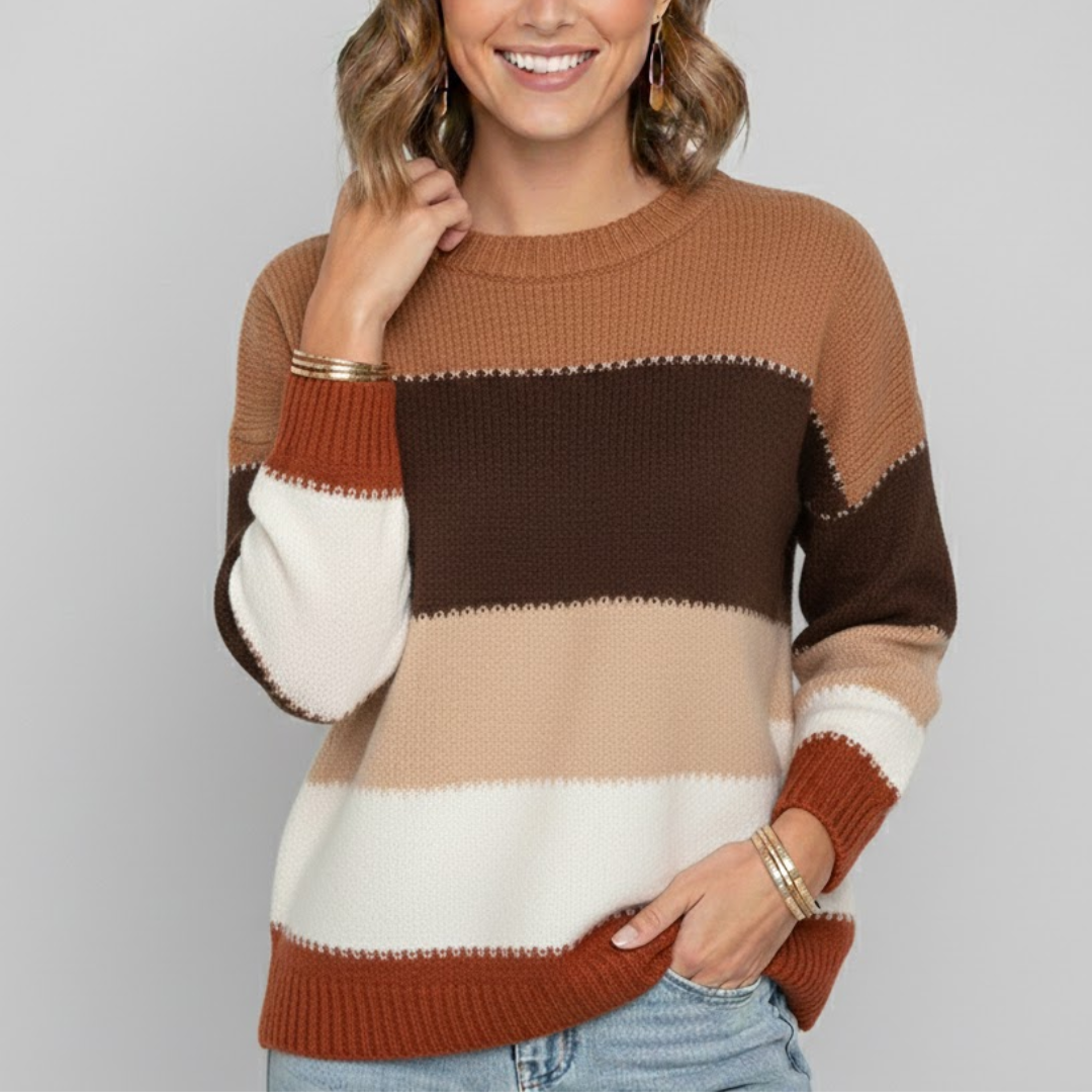 Dames Gestreepte Trui – Comfortabel & Tijdloos