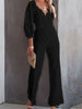 Elegante kanten jumpsuit met V-hals