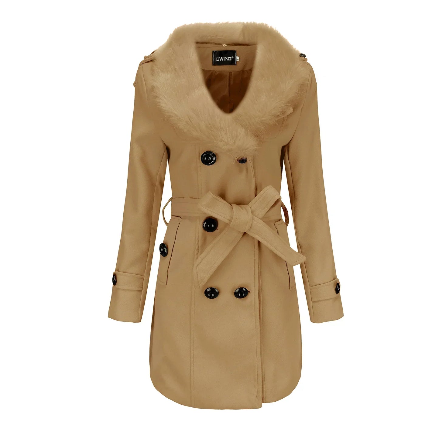 VelvetWarm - Warme Wollen Wintermantel voor Dames-mezamstore.nl