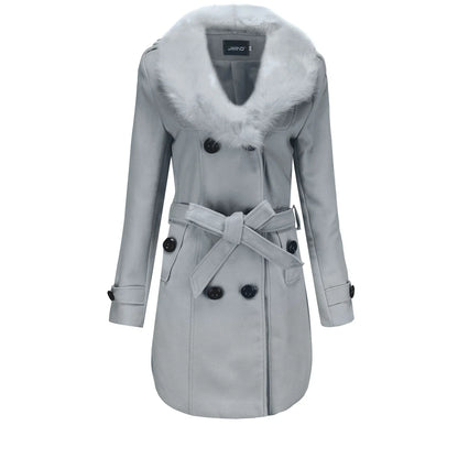 VelvetWarm - Warme Wollen Wintermantel voor Dames-mezamstore.nl